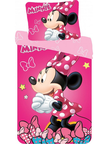 Disney Minnie Impressed Σετ Παιδική Παπλωματοθήκη Μονή Βαμβακερή 140x200 Φούξια