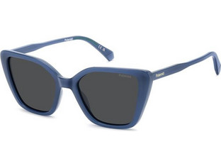 Polaroid Eyewear PLD4189/S MVU/M9 Γυναικεία Γυαλιά Ηλίου Πεταλούδα Κοκάλινα Μπλε με Μαύρο Φακό
