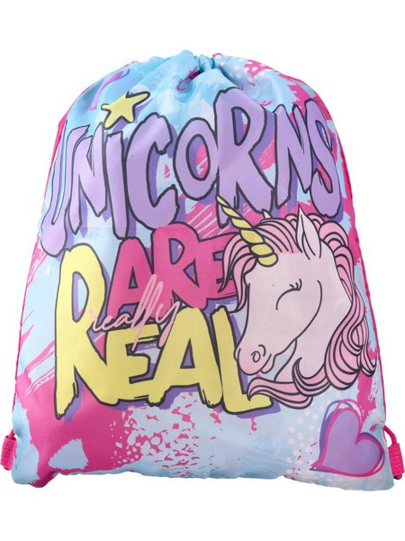 Talent Real Unicorns Παιδική Τσάντα Πλάτης Γυμναστηρίου Γαλάζια J-100505
