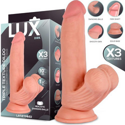 LateToBed Dirk Triple Density Ρεαλιστικό Dildo με Βεντούζα & Όρχεις 25cm Flesh
