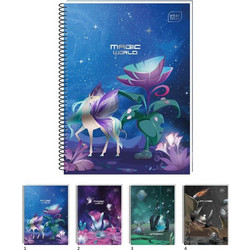 interDRUK Metal Fantasy Σπιράλ Τετράδιο Ριγέ B5 60 Φύλλων 2 Θεμάτων Διάφορα Σχέδια 111172422