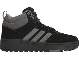 Adidas Hoops 4.0 Παιδικά Sneakers Μποτάκια Μαύρα Ανθρακί JQ7903