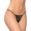 Milena By Paris Γυναικείο Sexy String με Δαντέλα Μαύρο 6801