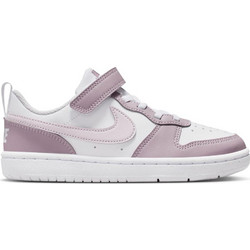 Nike Court Borough Παιδικά Sneakers Λευκά Ροζ DV5457-134
