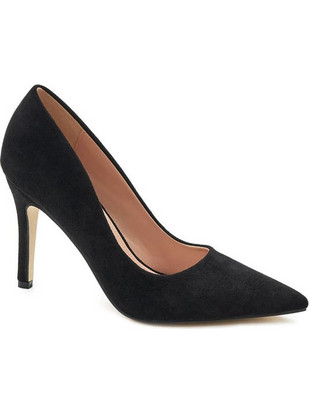 Verde Γόβες Suede με Τακούνι Στιλέτο Μαύρες 28-3486
