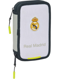 Safta Real Madrid Κασετίνα Γεμάτη με 2 Θήκες Λευκή Μπλε 412554854