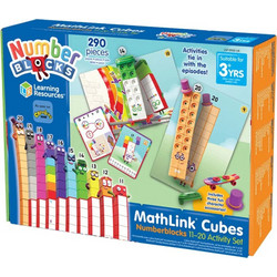 Learning Resources MathLink Cubes Numberblocks 11-20 Activity Set LSP0950-SCA