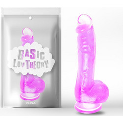 Chisa Novelties Erotic Bliss Ρεαλιστικό Dildo με Βεντούζα & Όρχεις 20cm Μωβ