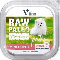 VetExpert Raw Paleo Pate Mini Puppy Monoprotein Pate with Pork 150gr
