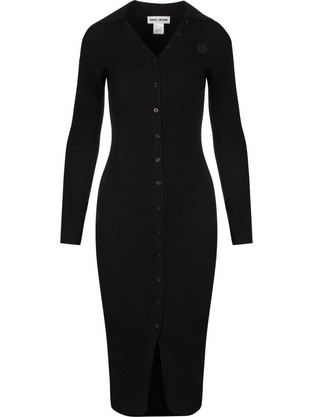 DKNY Midi Καθημερινό Φόρεμα Μαύρο DJ5R0920-BLK