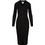 DKNY Midi Καθημερινό Φόρεμα Μαύρο DJ5R0920-BLK