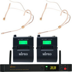 MIPRO ACT-5800 MU-55HNS Twin Σετ Ασύρματο Χειλόφωνο Πέτου USB / 3.5mm