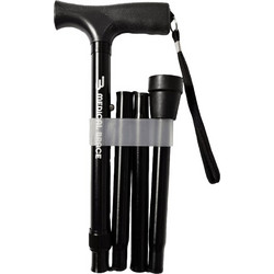 Medical Brace Total Black Μπαστούνι Μονόποδο Αλουμινίου Σπαστό 83-95cm MB.HC033