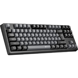 Meetion MT-MK14 Ασύρματο Μηχανικό Gaming Πληκτρολόγιο TenKeyLess με Custom Red Διακόπτες RGB Black