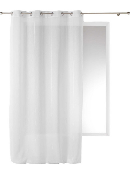 Douceur d'interieur Κουρτίνα Παραθύρου με Τρουκς 140x260 Linahe 1624907 Λευκή