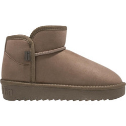 D.Franklin Nordic Low Γυναικεία Μποτάκια Πλατφόρμα Suede Taupe με Γούνα DFSH370021