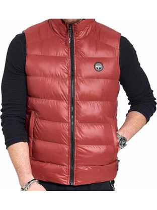 Ice Tech Αμάνικο Ανδρικό Μπουφάν Puffer Κόκκινο G-924