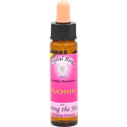 Crystal Herbs Fuchsia Ανθοΐαμα σε Σταγόνες για Φόβο & Αγανάκτηση 10ml