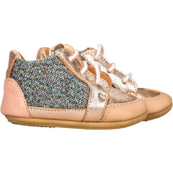 Easy Βρεφικά Sneakers Αγκαλιάς Ροζ Χρυσό Ασημί AIZ90C-17