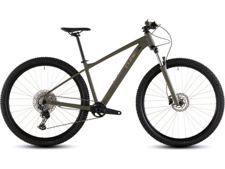 Cube Aim Slx 2026 Mountain Bike 27.5" Αλουμινίου με 12 Ταχύτητες και Δισκόφρενα Χακί Χρυσό