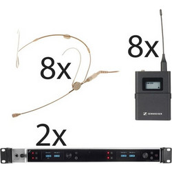 Sennheiser EW-DX 8x HSP EW R1-9 Σετ 8 Ασύρματα Χειλόφωνα XLR