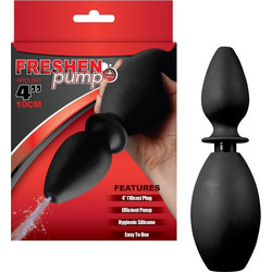 NMC Freshen Pump 4" Πρωκτική Σφήνα 10cm Μαύρη