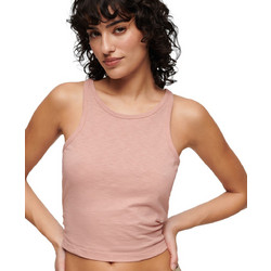 Superdry Γυναικείο Αθλητικό Crop Top Σομόν W6011843A-HSU