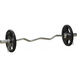 Sportnow Σετ Δίσκοι Ολυμπιακού Τύπου Rubber Cover 2x10kg Φ50mm A91-253V01BK