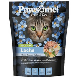 Pawsome Fresh & Dry Adult Grain Free with Salmon 750gr