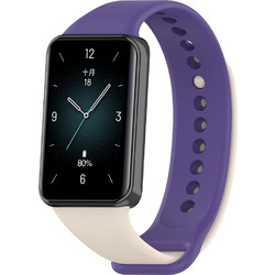 Techsuit Watchband W014 Λουράκι Σιλικόνης Lilac / Pearl (Honor Band 9)