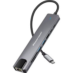 Powertech PT-1537 USB-C Docking Station με HDMI PD Ethernet