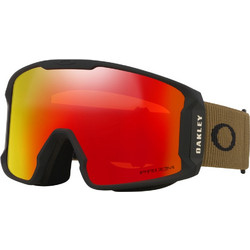 Oakley Line Miner L OO7070-I4 Μάσκα Σκι & Snowboard Ενηλίκων Μαύρη με Φακό Καθρέπτη Κόκκινο