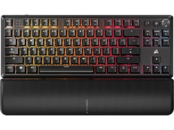 Corsair K70 Core Ασύρματο Μηχανικό Gaming Πληκτρολόγιο TenKeyLess με Corsair MLX Red Διακόπτες RGB Black