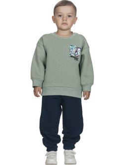 Joyce Παιδικό Σετ Φόρμας Πράσινο Mint Navy Μπλε 2562125