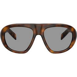 Prada PRC05S 20D50Q Ανδρικά Γυαλιά Ηλίου Aviator Κοκάλινα Ταρταρούγα με Μαύρο Φακό