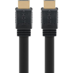 Goobay Καλώδιο HDMI 2.1 Flat HDMI Male to HDMI Female 1.5m Black