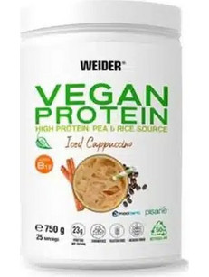 Weider Vegan Iced Cappuccino Φυτική Πρωτεΐνη Χωρίς Λακτόζη & Γλουτένη 750gr