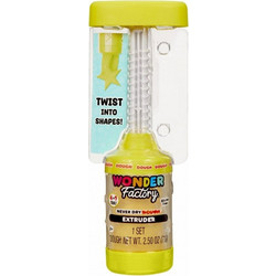 MGA Entertainment Wonder Factory Never Dry Dough Extruder Yellow
