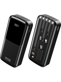 WK WP-66 Power Bank 20000mAh 22.5W με Θύρα USB-A & Θύρα USB-C Quick Charge 3.0 & Power Delivery Black