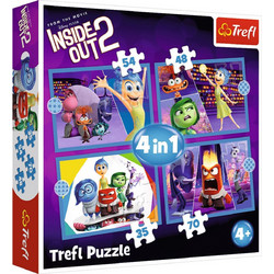 Παιδικό Puzzle Trefl Inside Out 2 Emotions Rule 54 Κομμάτια+48 Κομμάτια+35 Κομμάτια+70 Κομμάτια