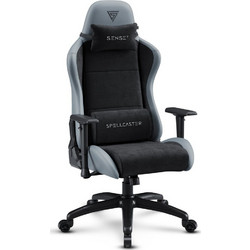 SENSE7 Spellcaster FUKU XL Καρέκλα Gaming Δερματίνης με Ρυθμιζόμενα Μπράτσα Μαύρη Γκρι 5902659845184