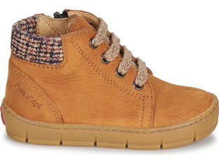 Pom d'Api Start Top Παιδικά Sneakers Μποτάκια Καφέ T1CANU0402