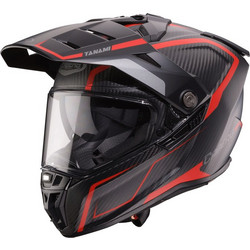 Caberg Tanami Matt Carbon Gravity Red Grey Κράνος Μηχανής On / Off 1580gr
