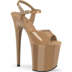 Pleaser Flamingo 809 Γυναικεία Πέδιλα Ταμπά με Λεπτό Ψηλό Τακούνι και Φιάπα