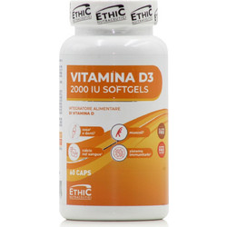 EthicSport Vitamin D3 2000IU 60 Μαλακές Κάψουλες