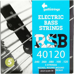 Galli RSB40120 Σετ 5 Χορδές Ηλεκτρικού Μπάσου Nickel Plated Steel 40-120" 3/4