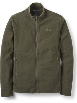 Rab Ανδρική Ζακέτα Fleece με Φερμουάρ Χακί QFG-68