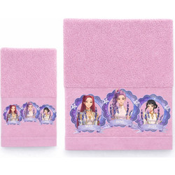 Astron Girls Band Σετ Βρεφικές Πετσέτες 2τμχ 500gr/m² 77733