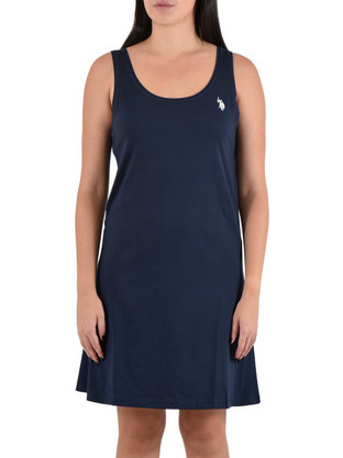 U.S. Polo Assn. Shay Mini Καλοκαιρινό Καθημερινό Φόρεμα Navy Μπλε US41318019-177