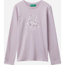 Benetton Παιδικό T-Shirt Μακρυμάνικο Λιλά 3I9WC10Q2-0W1